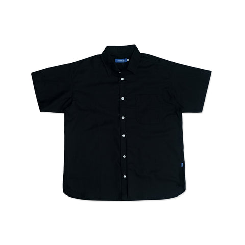 Malcolm Boxy Black Shirt