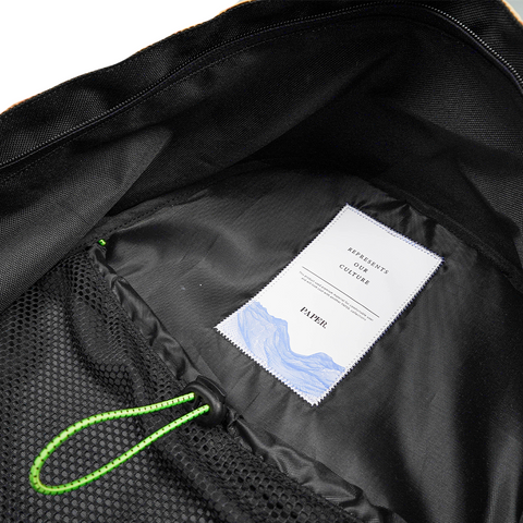 Paper. Backpack Pria Motif Gambino Tye Die Backpack Cream