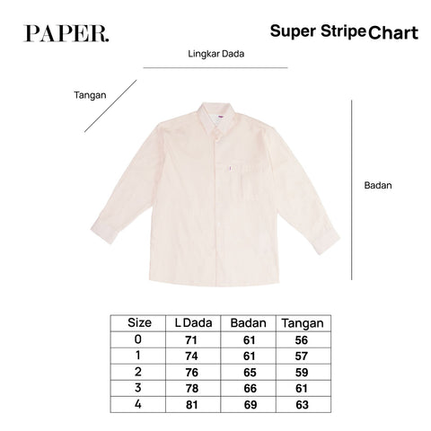 Super Stripe Shirt White Blue