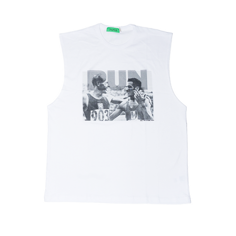 Run Sleeveless White
