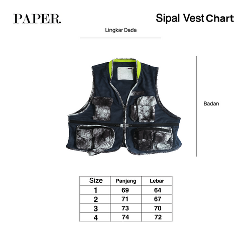 Sipal Vest Motif Black