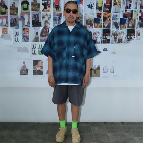 Shatsu Flannel Blue