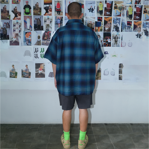 Shatsu Flannel Blue