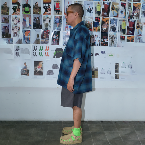Shatsu Flannel Blue