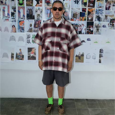 Shatsu Flannel Maroon