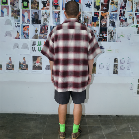 Shatsu Flannel Maroon