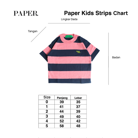 Kids Stripe Pink Navy