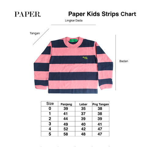 Kids Stripe Yellow Ls Purple