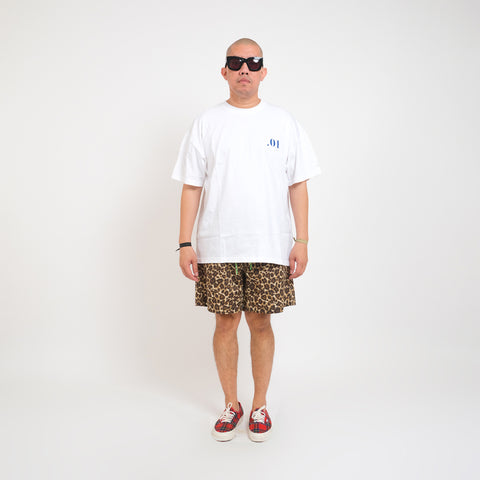 Blue Circle White Tees