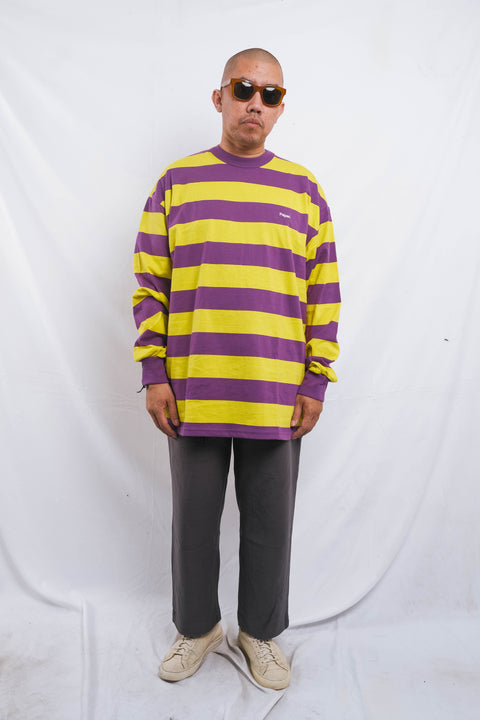 Purple Stripe Yellow Ls Purple