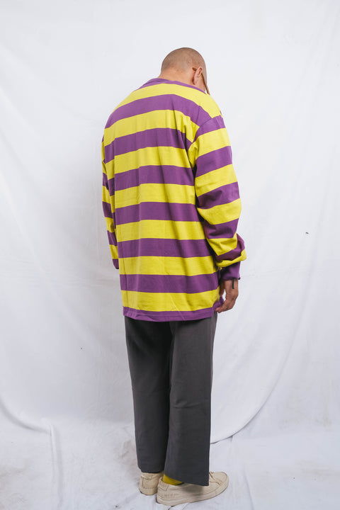 Purple Stripe Yellow Ls Purple