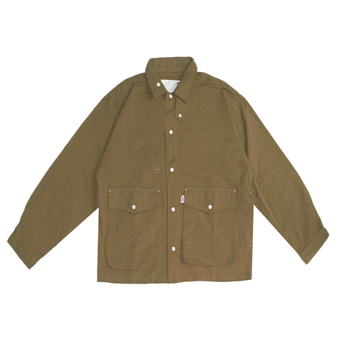 Crinckle Shirt Brown