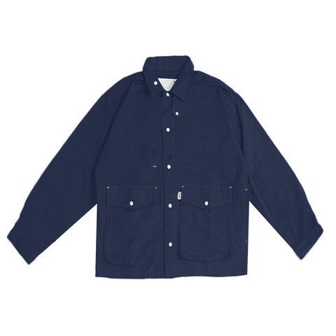 Crinckle Shirt Navy