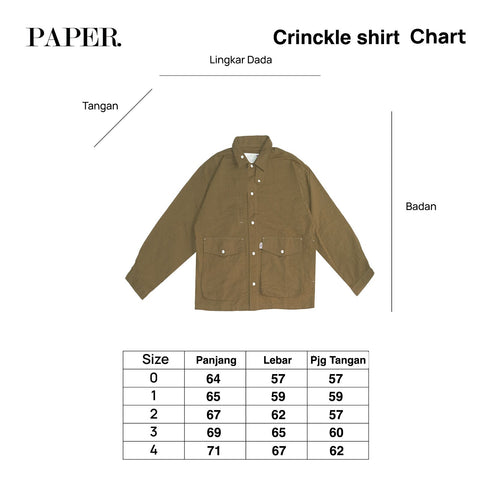 Crinckle Shirt Navy