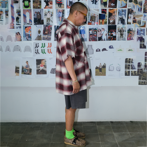 Shatsu Flannel Maroon