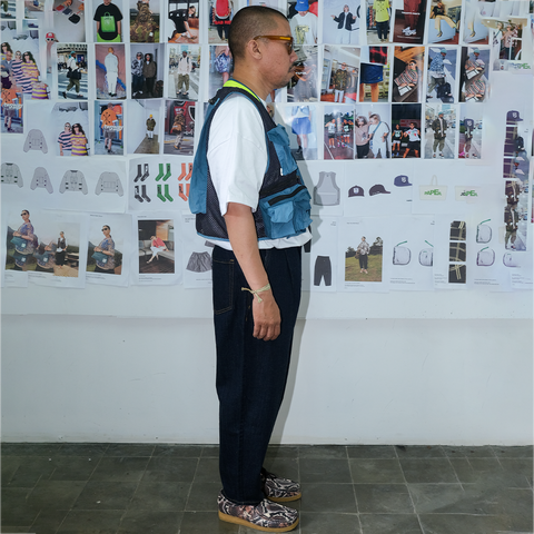 Sipal Vest Motif Blue