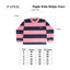 Kids Stripe Yellow Ls Purple