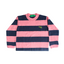 Kids Stripe Pink Ls Navy