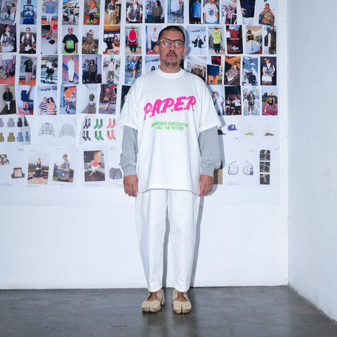 Paper Pink White